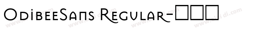 OdibeeSans Regular字体转换